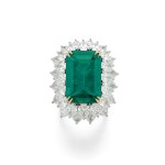 Fine emerald and diamond ring | 祖母綠及鑽石戒指