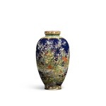 A cloisonné enamel vase | Signed Dai Nihon Hayashi Kodenji zo (made by Hayashi Kodenji of Great Japan) | Meiji period, late 19th century