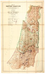 Palestine Exploration Fund. Two folding maps of Western Palestine. London: Edward Stanford, c.1881