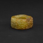 A small jade cong, Eastern Zhou-Han dynasty | 東周至漢 黃玉琮