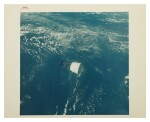 [GEMINI 6-A & 7] WORLD'S FIRST MANNED SPACE RENDEZVOUS. VINTAGE NASA "RED NUMBER" PHOTOGRAPH, 15 DECEMBER 1965.