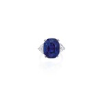 SAPPHIRE AND DIAMOND RING | 藍寶石配鑽石戒指