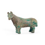 A small inscribed bronze tapir, Eastern Zhou dynasty, Warring States period 東周戰國 青銅銘文貘