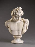 ITALIAN, 19TH CENTURY, AFTER THE ANTIQUE | BUST OF ANTINOUS