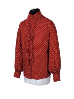 RINGO STARR | Red spotted 'ruffle' shirt, c.1968