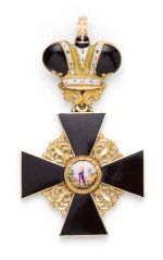A gold and enamel Order of St Anne, First Class, Ivan Morosov, St Petersburg, 1855