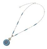 Enamel, diamond and seed pearl pendant watch (Orologio pendente in smalto, diamanti e microperline)