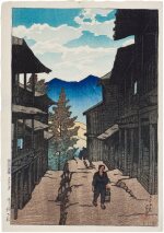 Kawase Hasui (1883-1957) | Autumn at the Arayu Hot Spring, Shiobara (Shiobara Arayu no aki) | Taisho period early 20th century