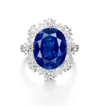 Designed by Nicholas Lieou | Sapphire and Diamond Ring | 劉孝鵬設計 | 9.66克拉 天然 「喀什米爾」未經加熱藍寶石 配 鑽石 戒指