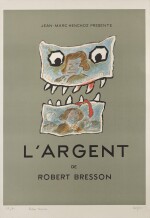 L'Argent (1983), limited edition poster, French, signed by Robert Bresson and Raymond Savignac