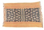Vêtement cérémoniel d'homme selimut ikat, Île de Timor, Indonésie, début du XXème siècle | Men's ikat selimut traditional cloth, Timor Island, Indonesia, early XXth century