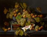 SEVERIN ROESEN | STILL LIFE WITH FRUIT AND A GLASS OF CHAMPAGNE