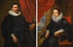 CIRCLE OF SIR PETER PAUL RUBENS | Portrait of a gentleman, probably Peter van Hecke; and Portrait of a lady, probably his wife, Clara Fourment