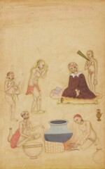 A group of Kanphata yogis, Hasan al-Din, known as Hasamdi, India, Bikaner, circa 1680-90