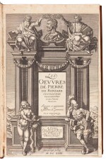Ronsard, Les oeuvres, Paris, 1623, 2 volumes, later calf