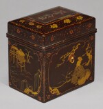 A LACQUER CHABAKO [TEA BOX], MOMOYAMA-EDO PERIOD, LATE 16TH-EARLY 17TH CENTURY