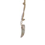 An archaic jade 'silkworm' pendant, Western Zhou dynasty | 西周 玉蠶珮