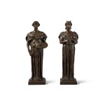 Painting and Sculpture and Architecture: A Pair of Allegorical Maquettes