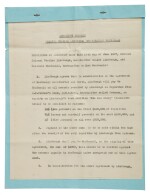 Charles Lindbergh | A memorandum of agreement for the publication of a book on his transatlantic flight