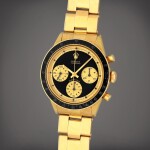 Daytona 'John Player Special', Reference 6241 | A yellow gold chronograph wristwatch with bracelet | Circa 1969 | 勞力士 | Daytona 'John Player Special' 型號6241 | 黃金計時鏈帶腕錶，製作年份約1969