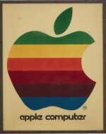 APPLE COMPUTER, INC. | ORIGINAL RAINBOW APPLE LOGO SIGN, CIRCA 1978