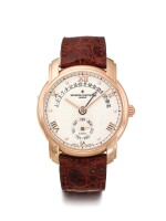 VACHERON CONSTANTIN | REF 47245/2 PATRIMONY, A PINK GOLD AUTOMATIC WRISTWATCH WITH DAY AND RETROGRADE DATE CIRCA 2000