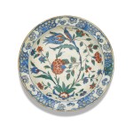 An Iznik polychrome pottery dish, Turkey, Ottoman, second half of 16th century