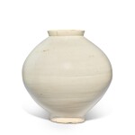 An important white-glazed moon jar, Joseon dynasty, late 17th / early 18th century | 중요한 백자 달항아리 조선 시대, 17세기 말 / 18세기 초