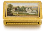 A GOLD AND ENAMEL SNUFF BOX WITH ROMAN MICROMOSAIC PANEL, PIERRE-ANDRÉ MONTAUBAN, PARIS, 1809-1819