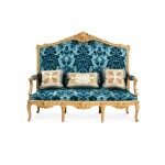 A Louis XIV style suite of giltwood seat furniture, mid-19th century
