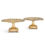 A pair of American silver-gilt comports, Tiffany & Co., late 19th century