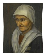 Sold Without Reserve | MANNER OF PIETER BRUEGEL THE ELDER | PORTRAIT OF A PEASANT WOMAN, HALF LENGTH, FACING LEFT