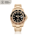 Rolex  "Root Beer" GMT Master-II Ref. 126715 CHNR, a pink gold dual time zone wristwatch with date and bracelet, Circa 2019
