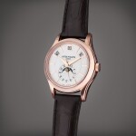 Reference 5205R-001 | A pink gold automatic annual calendar wristwatch with 24-hour indication and moon phases, Circa 2020