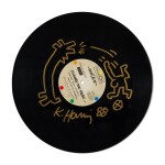Fab 5 Freddy and Beside's “Change the Beat” 12 inch vinyl, signed and with original artwork by Keith Haring, [1982] 