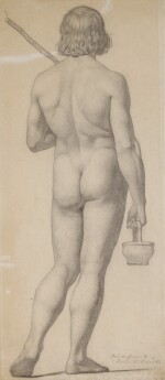 FORD MADOX BROWN | STANDING NUDE SEEN FROM BEHIND