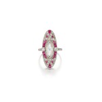 Diamond and ruby ring (Anello in rubini e diamanti)