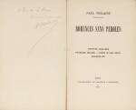 Romances sans Paroles. 1874. Broché. E.O. Envoi a.s. à Emile Le Brun. Qqs corrections manuscrites