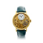 REFERENCE 7027 LA TRADITION A YELLOW GOLD SEMI-SKELETONIZED WRISTWATCH WITH POWER RESERVE INDICATION, CIRCA 2005