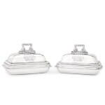 A pair of George III silver entrée dishes, Paul Storr, London 1805