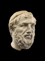 A Roman Marble Portrait Head of a Greek Man of Letters, probably Homer, circa 2nd Century A.D.