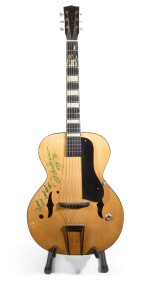 JOHN LENNON | semi-acoustic guitar from the collection of Jesse Ed Davis, inscribed by Lennon, 1975