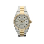 ROLEX | REFERENCE 16233 DATEJUST  A STAINLESS STEEL AND YELLOW GOLD AUTOMATIC WRISTWATCH WITH DATE AND BRACELET, CIRCA 2001