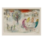 MARC CHAGALL | THE MEAL AT DRYAS'S HOUSE (M. 334; SEE C. BKS. 46)