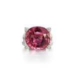 Pink Tourmaline and Diamond Ring | 粉紅色碧璽 配 鑽石 戒指