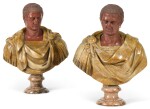ITALIAN, ROME, 18TH CENTURY AFTER THE ANTIQUE | Pair of Busts of Roman Emperors