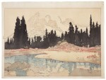 Yoshida Hiroshi (1876-1950) Mount Rainier (Reniya-yama), Taisho period, 20th century