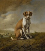 Attributed to Jan Wijnants | A DOG IN A LANDSCAPE