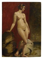 WILLIAM ETTY, R.A. | A STUDY OF A STANDING FEMALE NUDE