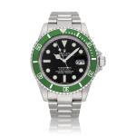 Reference 16610 Submariner T 'Flat 4 Kermit' | A stainless steel automatic wristwatch with date and bracelet, Circa 2004